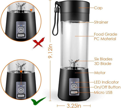 Portable Electric USB Juice Maker Bottle