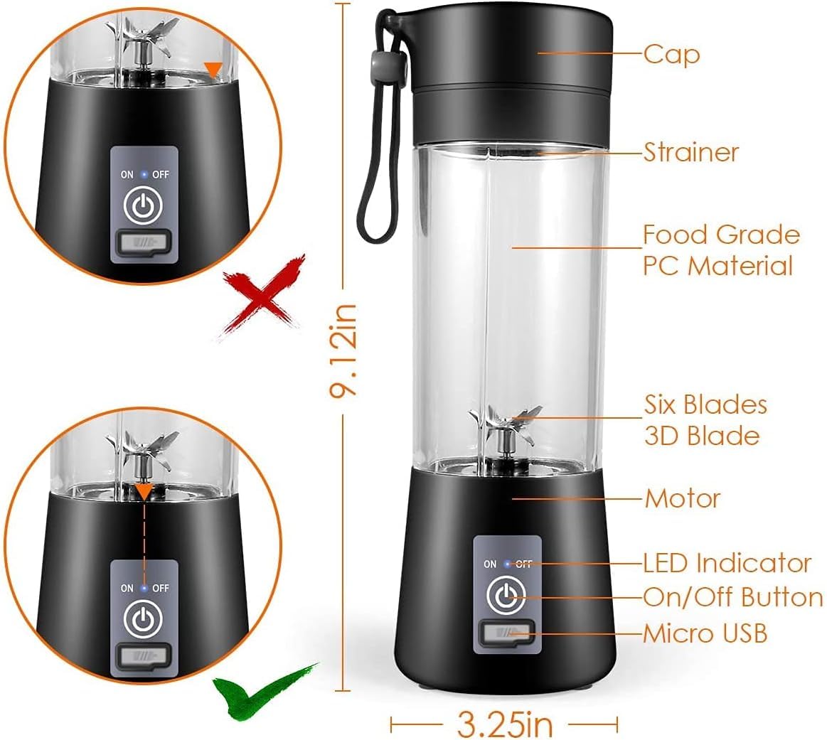 Portable Electric USB Juice Maker Bottle
